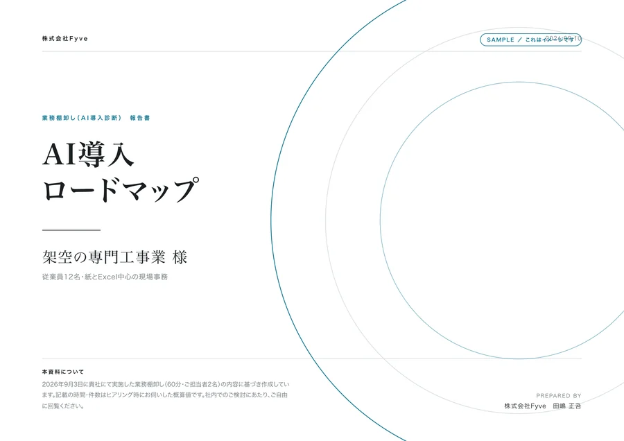 ロードマップ見本:表紙