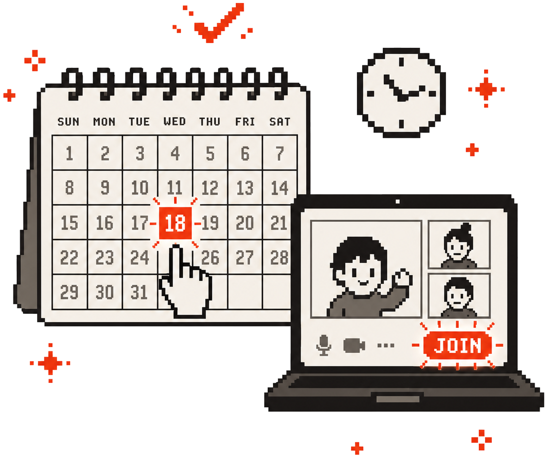 業務自動化開発のイラスト